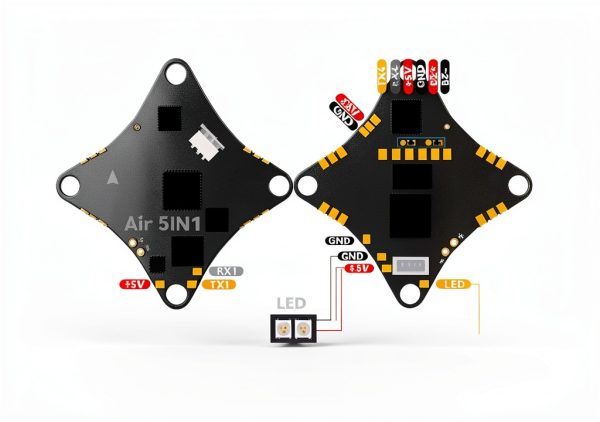 BETAFPV Air Brushless 5IN1 Flight Controller Black 1S G473 Processor-3