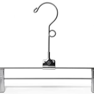 SSWBasics Chrome Heavy Duty Hanger Clips 12 Inch Pack of 20-0