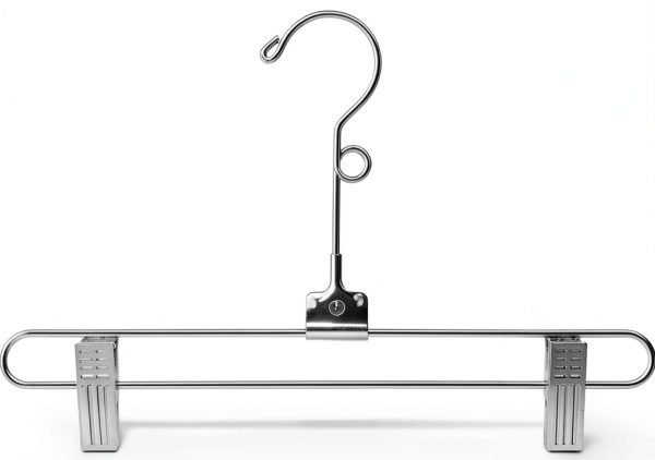 SSWBasics Chrome Heavy Duty Hanger Clips 12 Inch Pack of 20-0