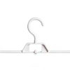 DOITOOL Space Saving Plastic Skirt Hanger Set 10 Medium White with-1
