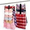 KAQUBE Skirt Hanger 2‑Pack Black Wood Space‑Saving Rotating Hook-0