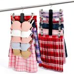 KAQUBE Skirt Hanger 2‑Pack Black Wood Space‑Saving Rotating Hook-0