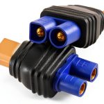 ZHOFONET XT30 Female to EC3 Male Adapter 2pcs Compact Drone Connector-0