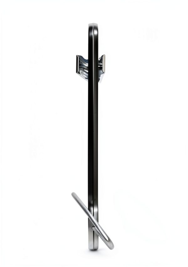 Nahanco 14" Black Plastic Skirt Hanger Chrome Swivel Hook Model 2600RC-2