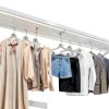 Quality Hangers Crystal Skirt & Suit Hangers Set 96 Clear Plastic-1