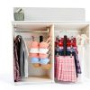 KAQUBE Skirt Hanger 2‑Pack Black Wood Space‑Saving Rotating Hook-1