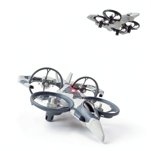 DEERC HT15 Grey Dual‑Mode Drone 360° Flip Crash‑Resistant Mini UAV-1