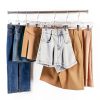 HOUSE DAY Clear 25PC Plastic Skirt & Pants Hangers with Clips-7