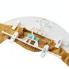 DOITOOL Space Saving Plastic Skirt Hanger Set 10 Medium White with-8