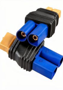 ZHOFONET XT60 to EC5 Adapter Set 2‑Piece Connector for FPV Drones-0