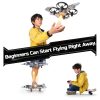 DEERC HT15 Grey Dual‑Mode Drone 360° Flip Crash‑Resistant Mini UAV-3