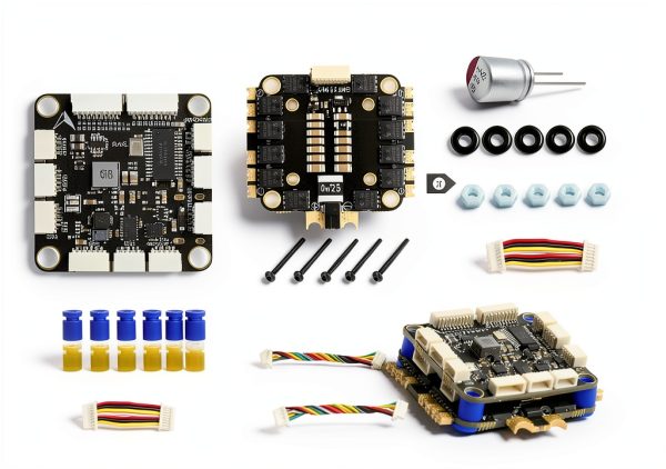 AERO SELFIE H743 Flight Controller + 45A ESC Stack Blue 4K Drone Kit-4