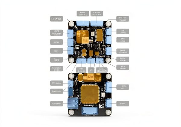 AERO SELFIE H743 Flight Controller + 45A ESC Stack Blue 4K Drone Kit-5