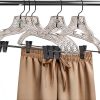 Quality Hangers Crystal Skirt & Suit Hangers Set 96 Clear Plastic-4