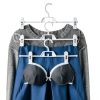 DOITOOL Space Saving Plastic Skirt Hanger Set 10 Medium White with-6