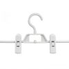 DOITOOL Space Saving Plastic Skirt Hanger Set 10 Medium White with-3