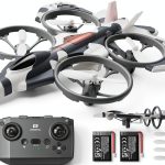 DEERC HT15 Grey Dual‑Mode Drone 360° Flip Crash‑Resistant Mini UAV-0