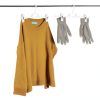 DOITOOL Space Saving Plastic Skirt Hanger Set 10 Medium White with-5