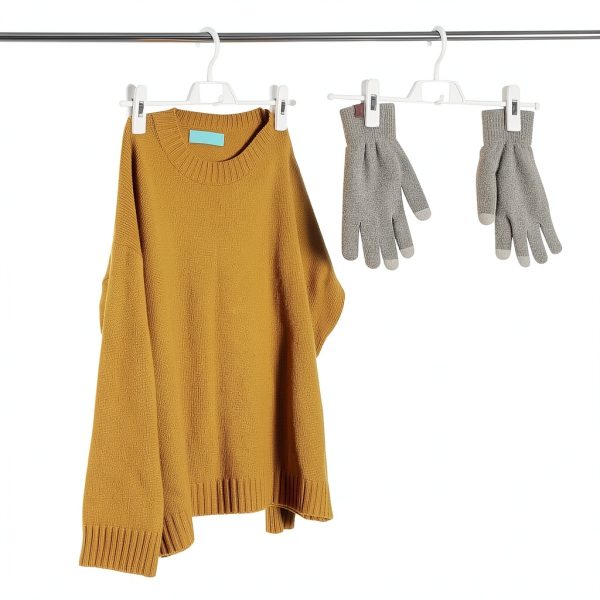 DOITOOL Space Saving Plastic Skirt Hanger Set 10 Medium White with-5