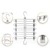 MORALVE Beech Wood Skirt Hanger 2‑Pack Space‑Saving Closet Organizer-1