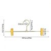 Gold Skirt Hanger with Adjustable Clips by Meyeyaia 12in Iron-1