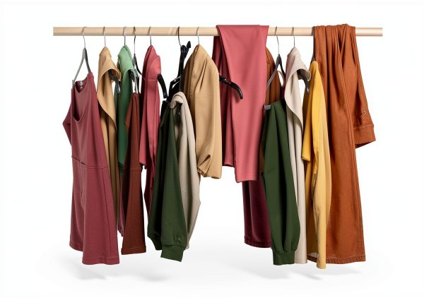 MORALVE Beech Wood Skirt Hanger 2‑Pack Space‑Saving Closet Organizer-2