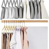 Velvet Pants Hangers cozymood 36 Pack Beige Anti‑Slip Rotatable-6