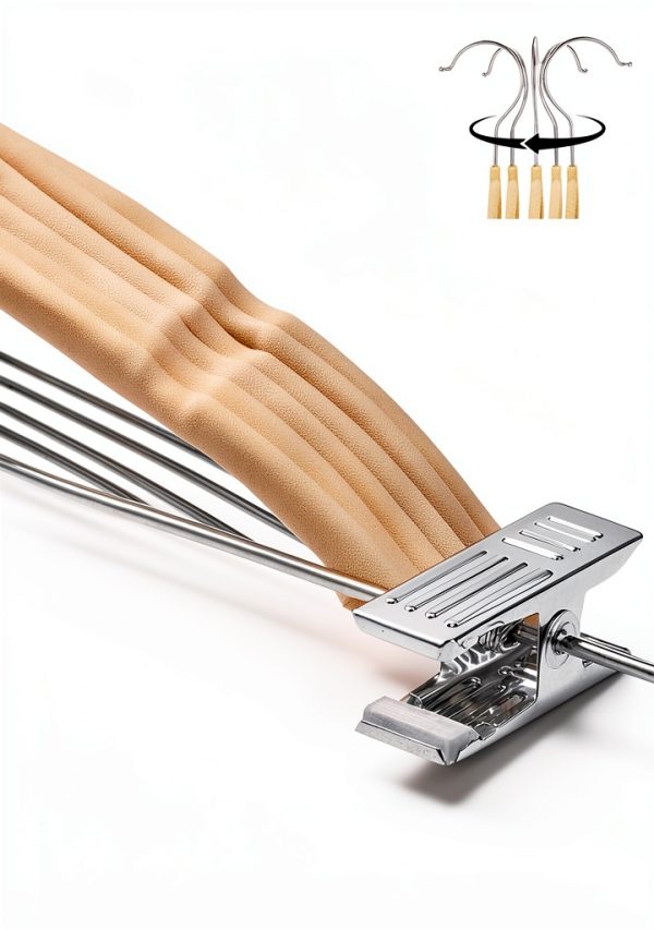 Velvet Pants Hangers cozymood 36 Pack Beige Anti‑Slip Rotatable-2