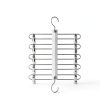 MORALVE Beech Wood Skirt Hanger 2‑Pack Space‑Saving Closet Organizer-4