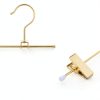 Gold Skirt Hanger with Adjustable Clips by Meyeyaia 12in Iron-2