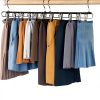 MORALVE Skirt Hanger Set 2 Pack Beech Wood Heavy Duty Space Saving-3