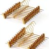 Gold Skirt Hanger with Adjustable Clips by Meyeyaia 12in Iron-0