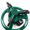 Garden Sprinkler UPOFFICIS Adjustable 360° Rotating Green Sprinkler-5