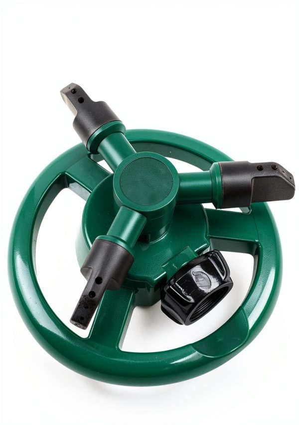 Garden Sprinkler UPOFFICIS Adjustable 360° Rotating Green Sprinkler-5