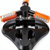 Garden Sprinkler WOVUU 360° Automatic Rotating with 36 Nozzles Orange-0