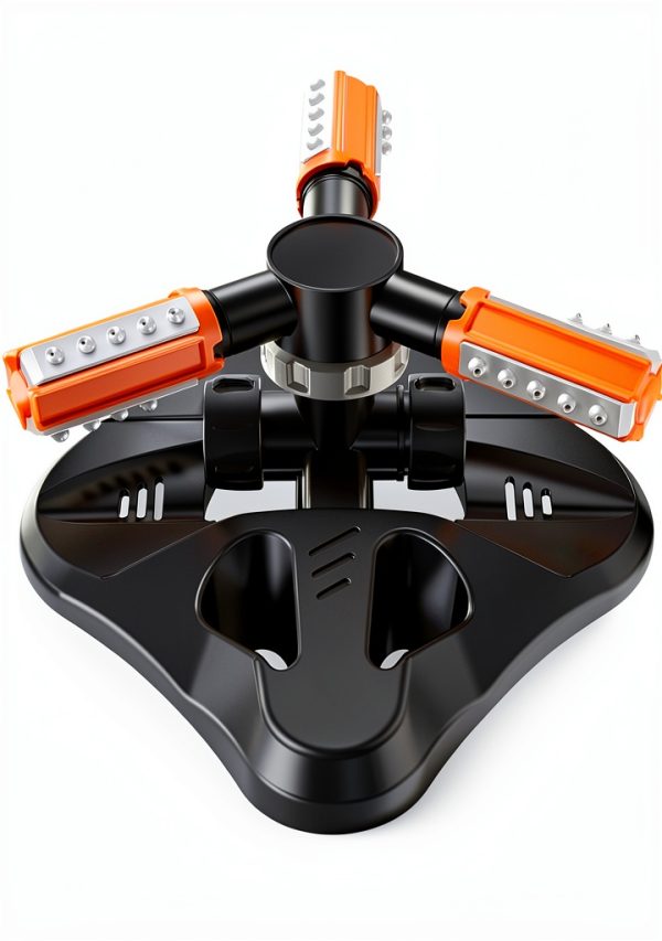 Garden Sprinkler WOVUU 360° Automatic Rotating with 36 Nozzles Orange-0