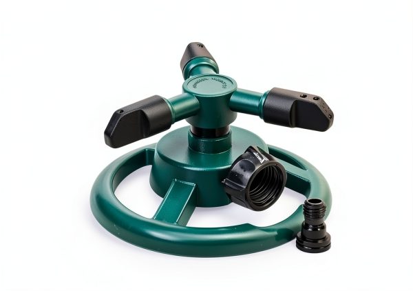Garden Sprinkler UPOFFICIS Adjustable 360° Rotating Green Sprinkler-6