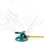 Garden Sprinkler UPOFFICIS Adjustable 360° Rotating Green Sprinkler-0