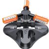 Garden Sprinkler WOVUU 360° Automatic Rotating with 36 Nozzles Orange-6