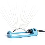 Lawn Sprinkler GUDWING Oscillating 18-Hole Brass Nozzle Blue VT-MZ18-0