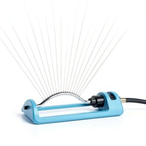 Lawn Sprinkler GUDWING Oscillating 18-Hole Brass Nozzle Blue VT-MZ18-0