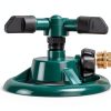 Garden Sprinkler UPOFFICIS Adjustable 360° Rotating Green Sprinkler-1