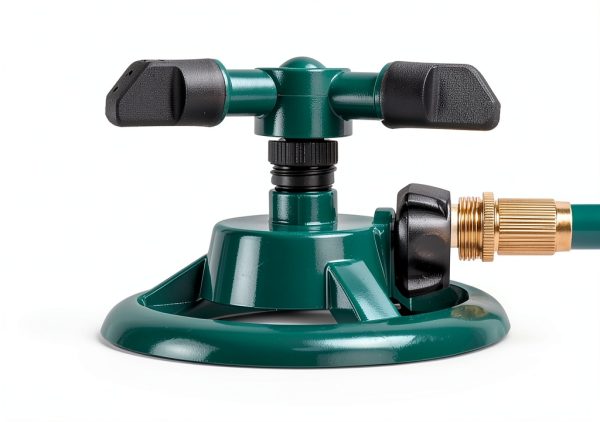 Garden Sprinkler UPOFFICIS Adjustable 360° Rotating Green Sprinkler-1