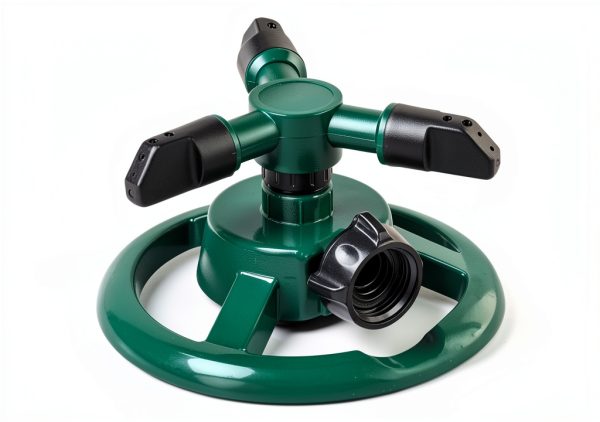 Garden Sprinkler UPOFFICIS Adjustable 360° Rotating Green Sprinkler-3