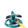 Garden Sprinkler UPOFFICIS Adjustable 360° Rotating Green Sprinkler-4